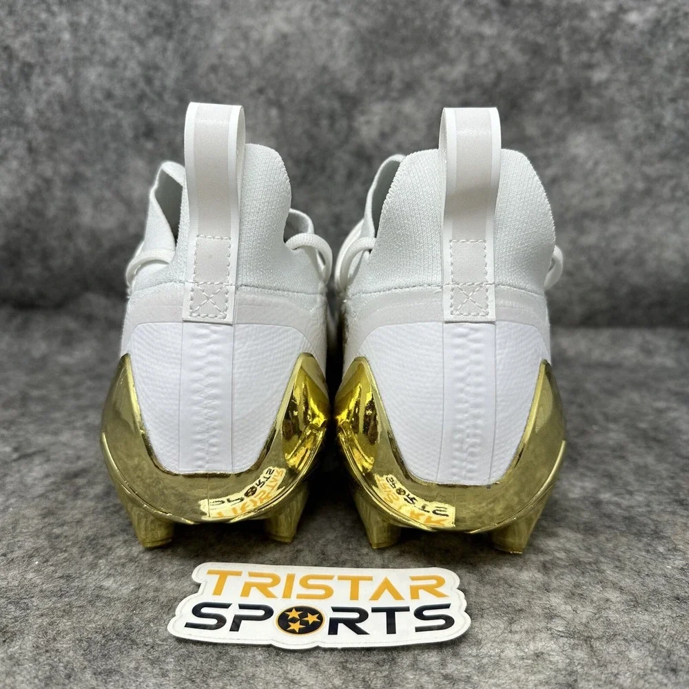 Adidas Adizero Primeknit Football Cleats Mens Size 12 White Gold GX5100